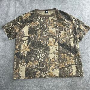 Vintage Camo Tee Shirt Men's XXL Hunting Outdoors Y2K Baggy Skater Gorpcore